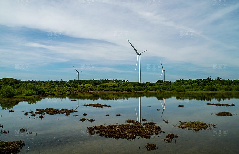 海南岛 儋州峨蔓风力发电机场