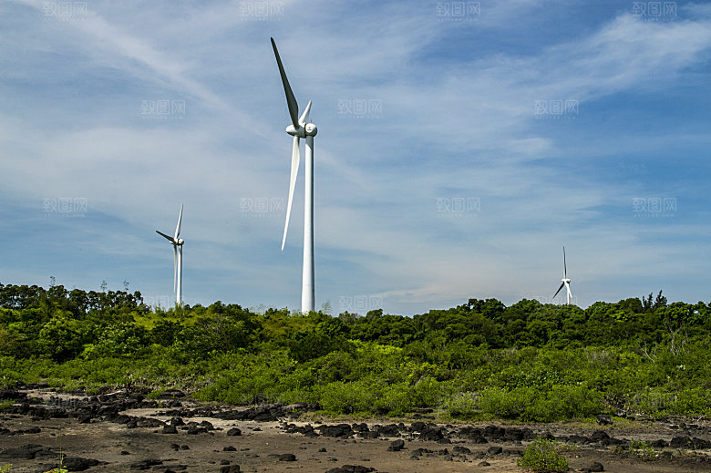 海南岛 儋州峨蔓风力发电机场