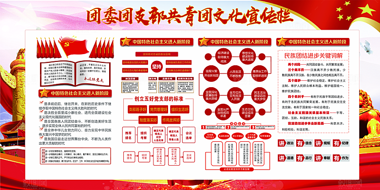 团委团支部党建展板