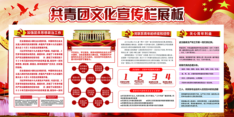 团委团支部党建展板