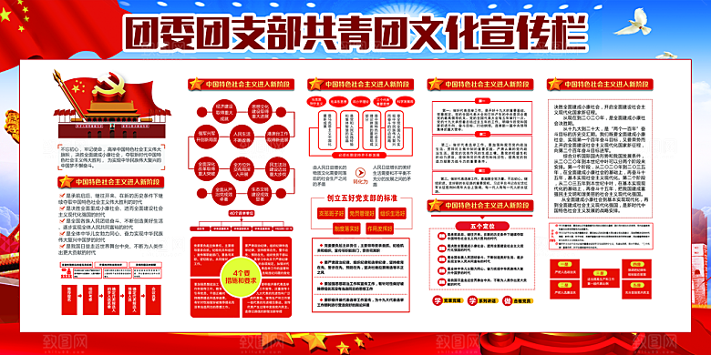 团委团支部党建展板