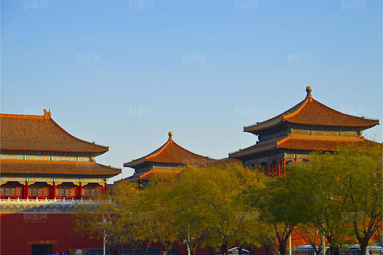 北京故宫古代建筑风光