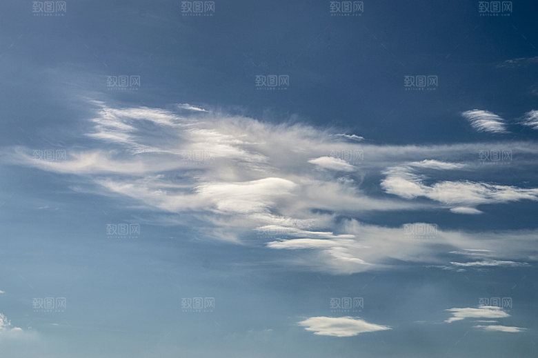 水彩天空蓝天白云