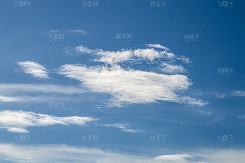水彩天空蓝天白云