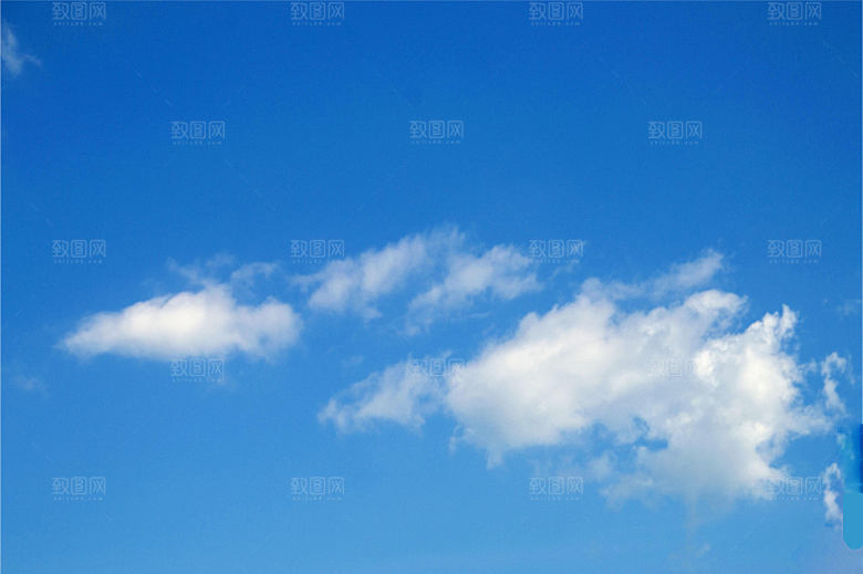 水彩天空蓝天白云