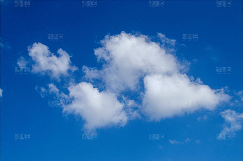 水彩天空蓝天白云