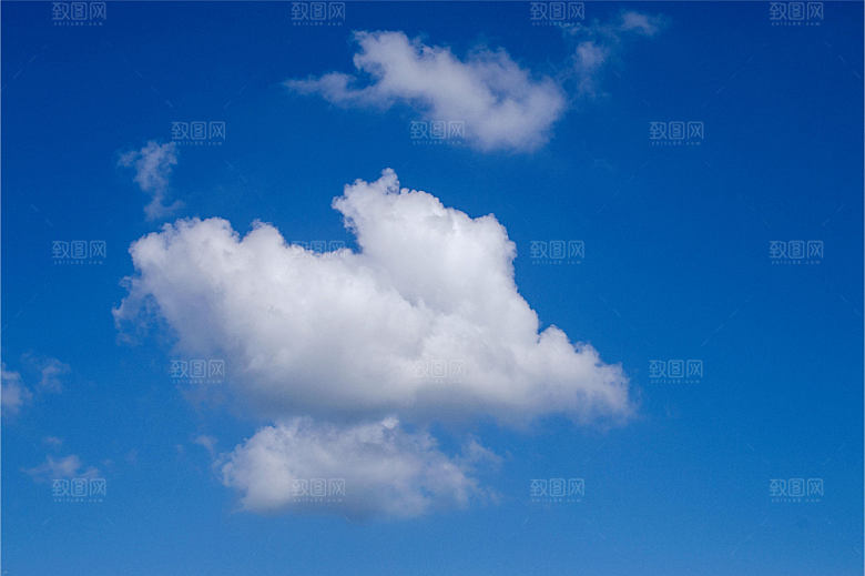 水彩天空蓝天白云