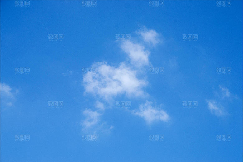 水彩天空蓝天白云