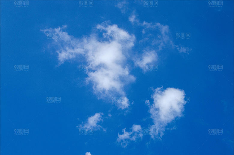 水彩天空蓝天白云