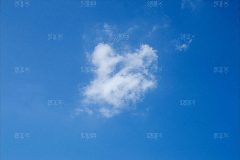 水彩天空蓝天白云