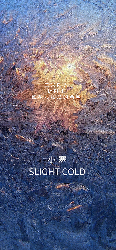 二十四节气小寒海报