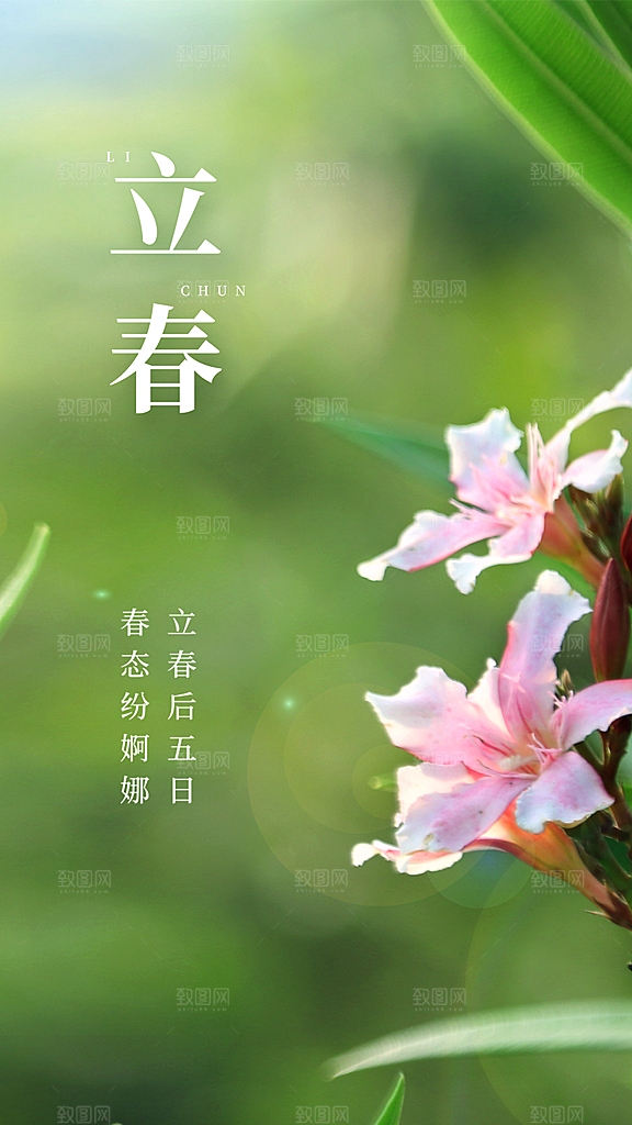 二十四节气立春海报