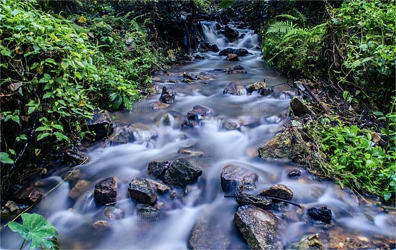山涧小溪 河流瀑布