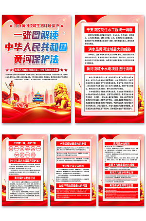 中华人民共和国黄河保护法海报