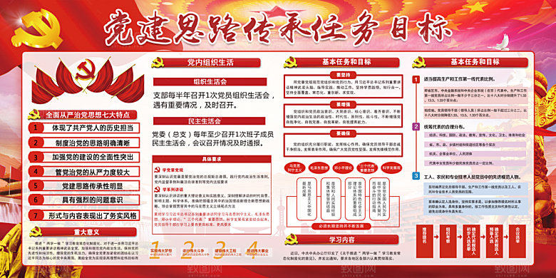 弘扬宪法精神党建展板