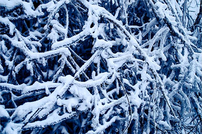 湖南 张家界天门山雪景