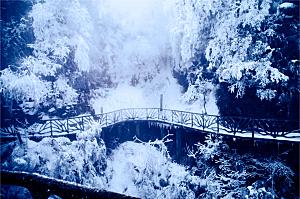 湖南 张家界天门山雪景