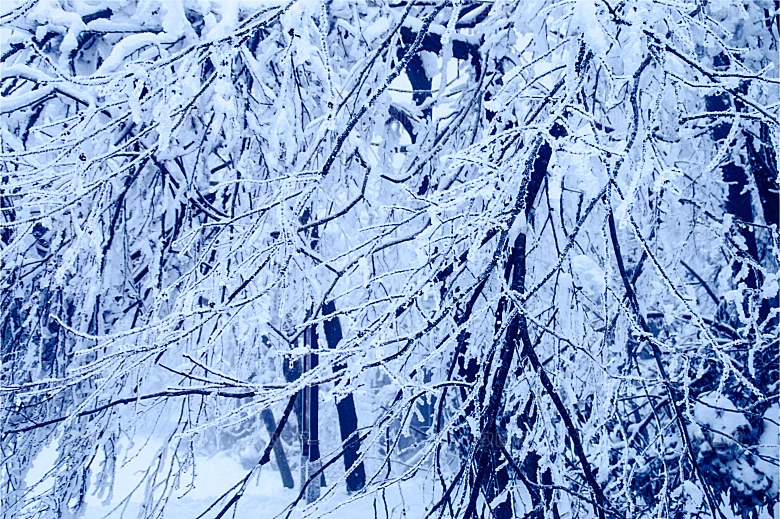 湖南 张家界天门山雪景