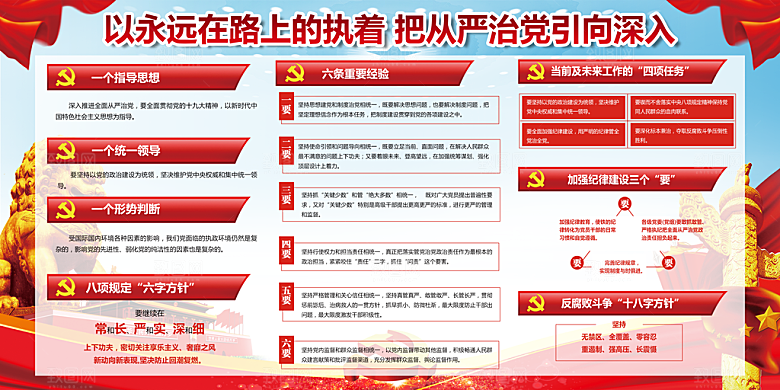 加强廉政建设党建展板
