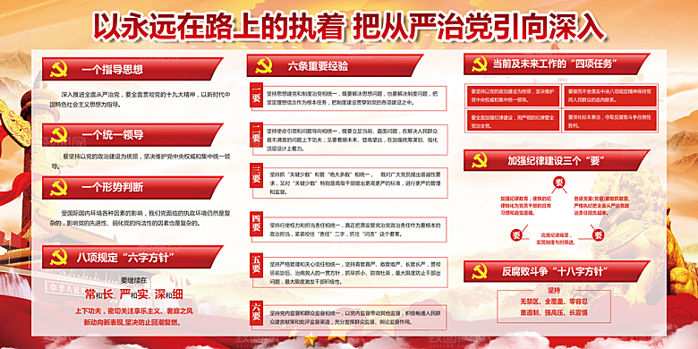 加强廉政建设党建展板