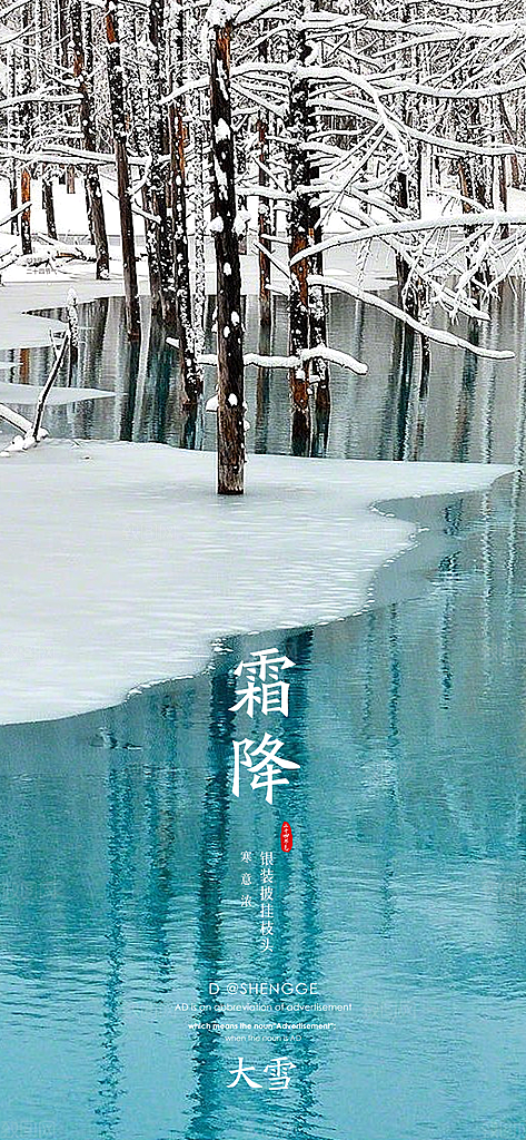 霜降二十四节气海报