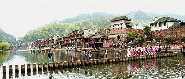 湖南凤凰古城风光