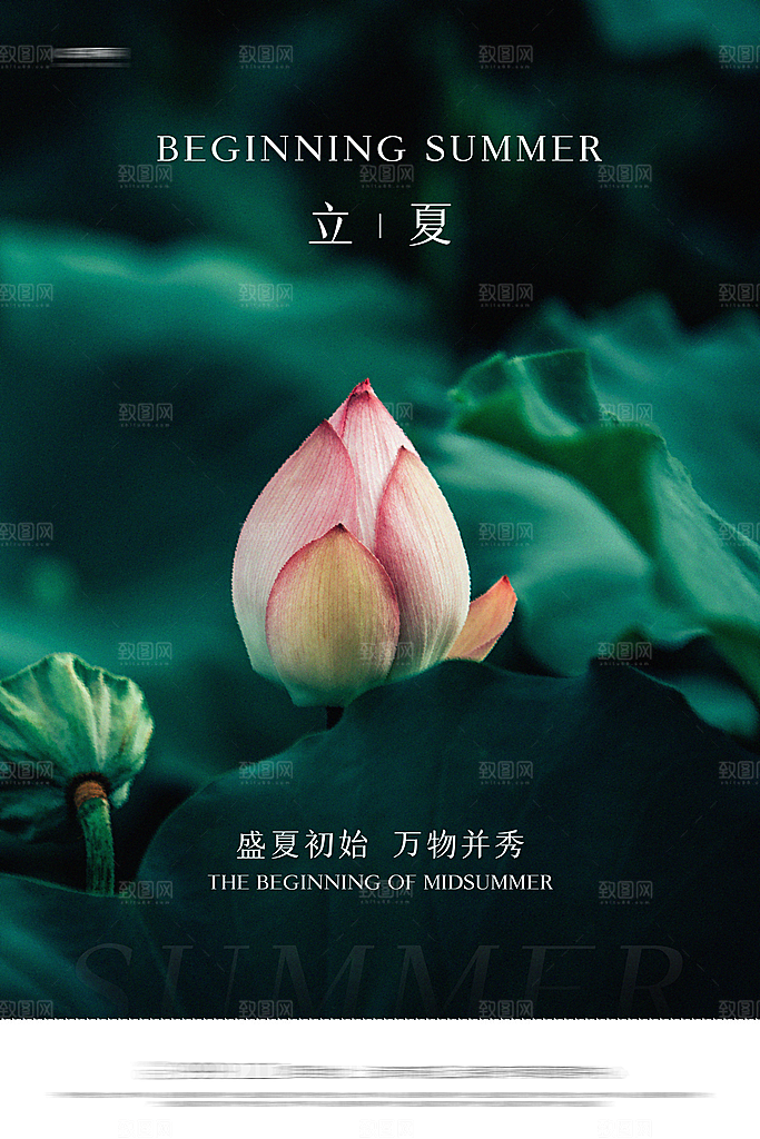 立夏二十四节气海报