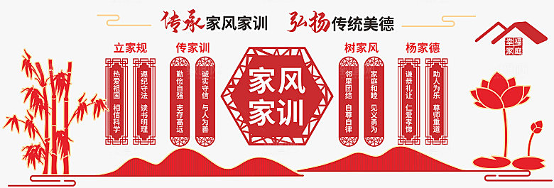 家风家训党建文化墙