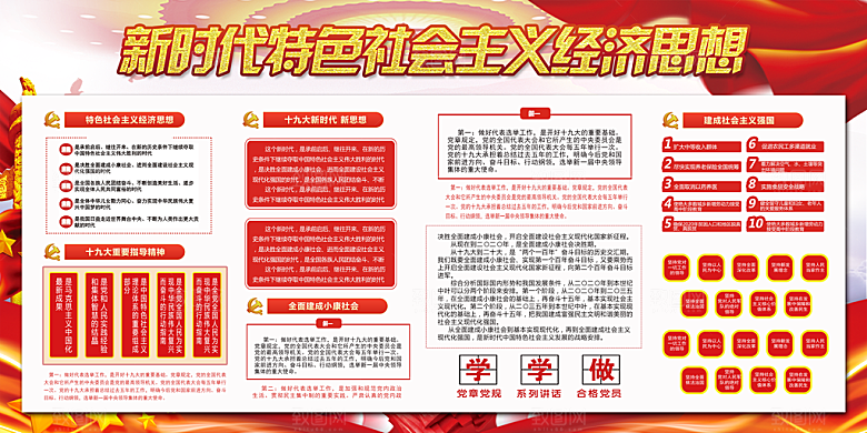 社会主义经济思想展板