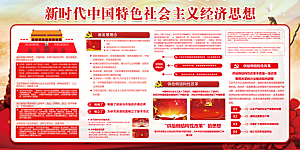 社会主义经济思想展板