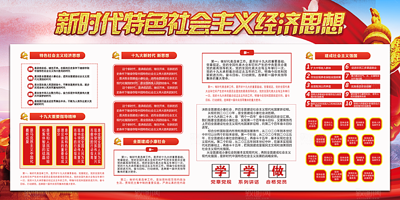 社会主义经济思想展板