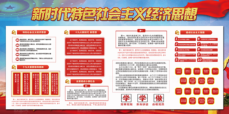 社会主义经济思想展板
