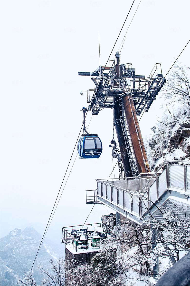冰雪张家界天门山索道