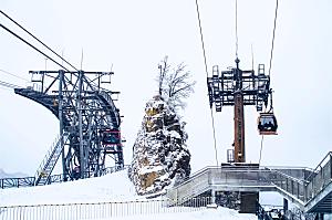 冰雪张家界天门山索道