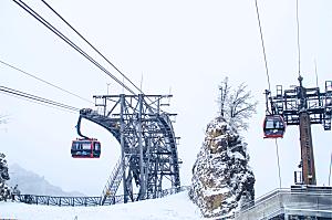 冰雪张家界天门山索道
