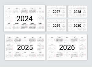 龙年2024日历排版设计