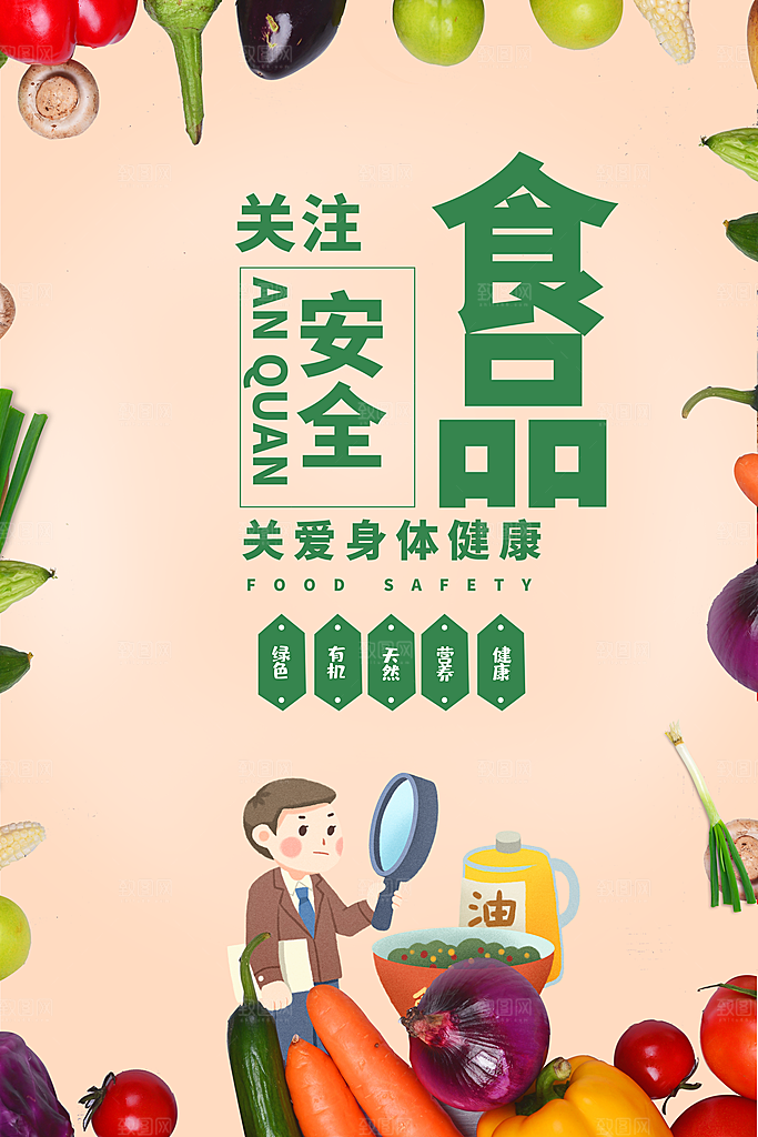 关注食品安全海报