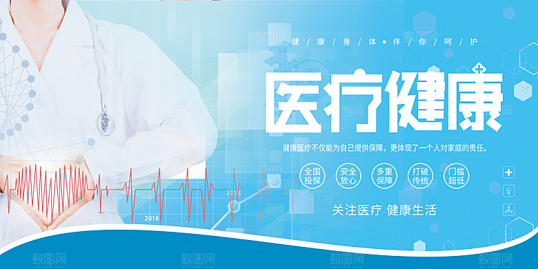 医疗健康展板海报