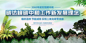 碳中和碳达峰展板