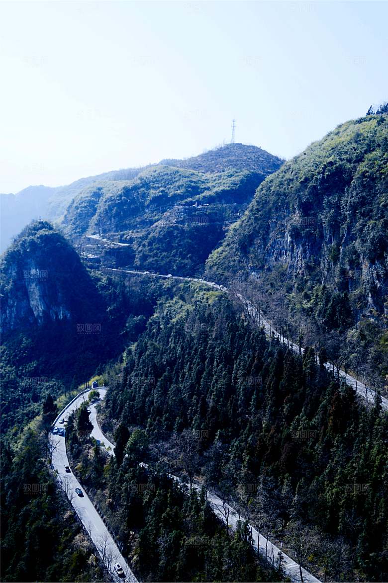 湖南湘西盘山公路
