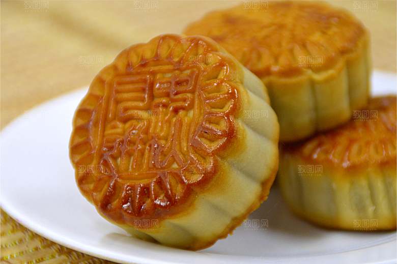 传统食品月饼摄影素材