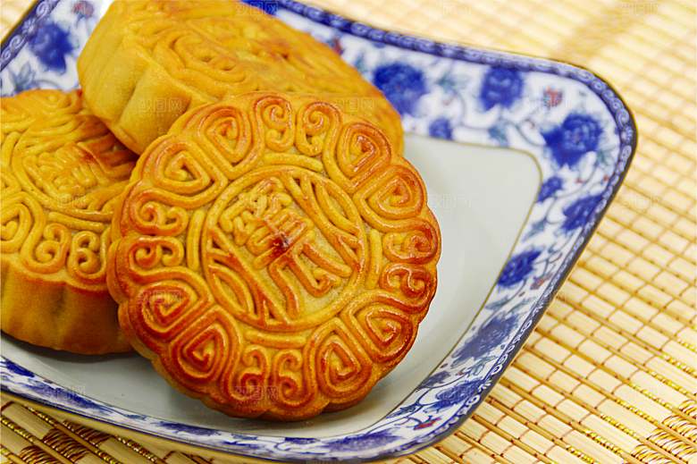 传统食品月饼摄影素材