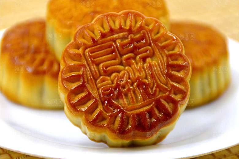 传统食品月饼摄影素材