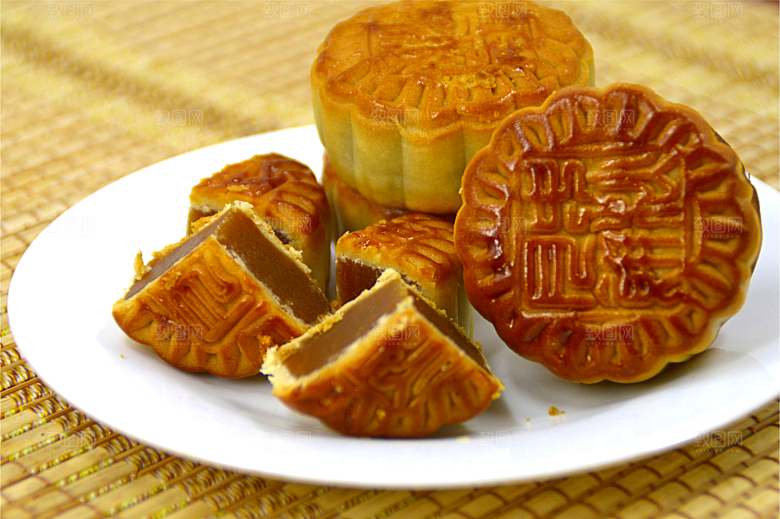 传统食品月饼摄影素材
