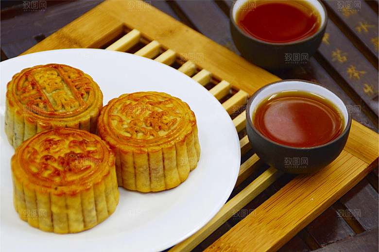 传统食品月饼摄影素材