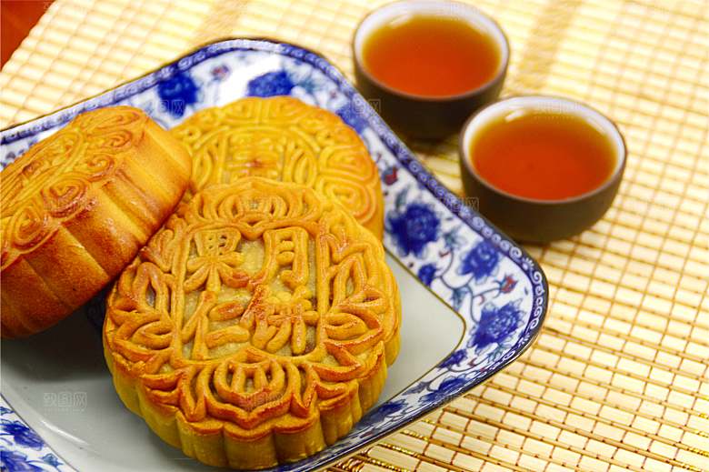 传统食品月饼摄影素材