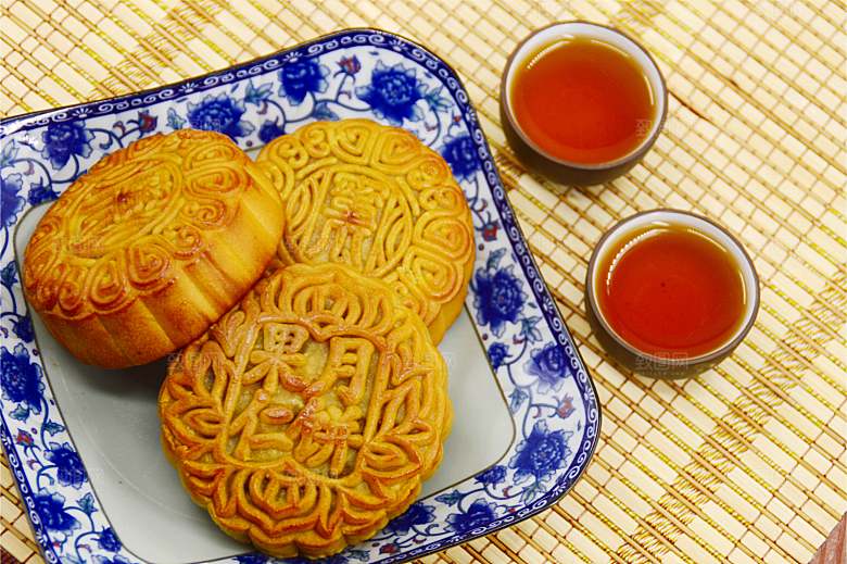 传统食品月饼摄影素材