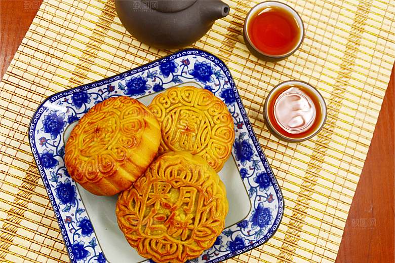 传统食品月饼摄影素材