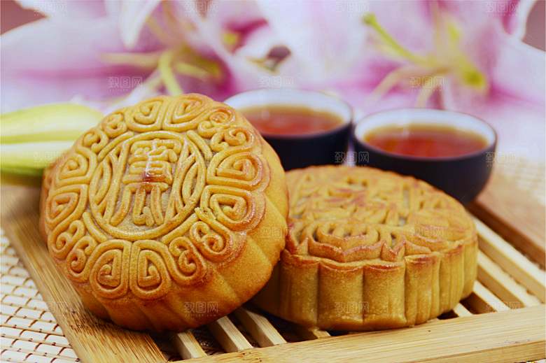 传统食品月饼摄影素材