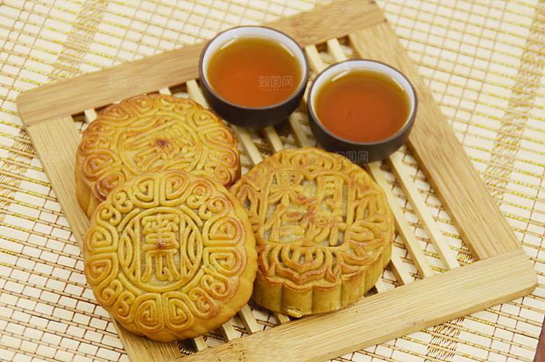 传统食品月饼摄影素材